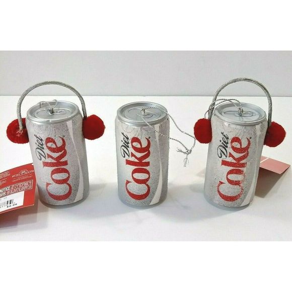 Kurt Adler 3 Diet Coke Christmas Ornaments - Picture 2 of 5